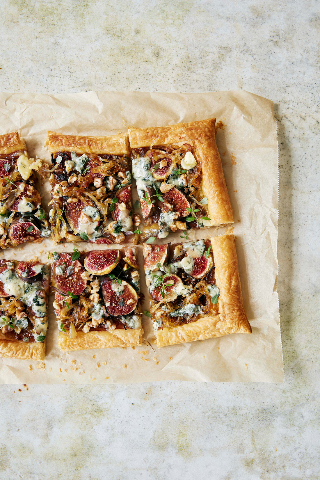 Blue Cheese, Fig & Caramelised Onion Tart