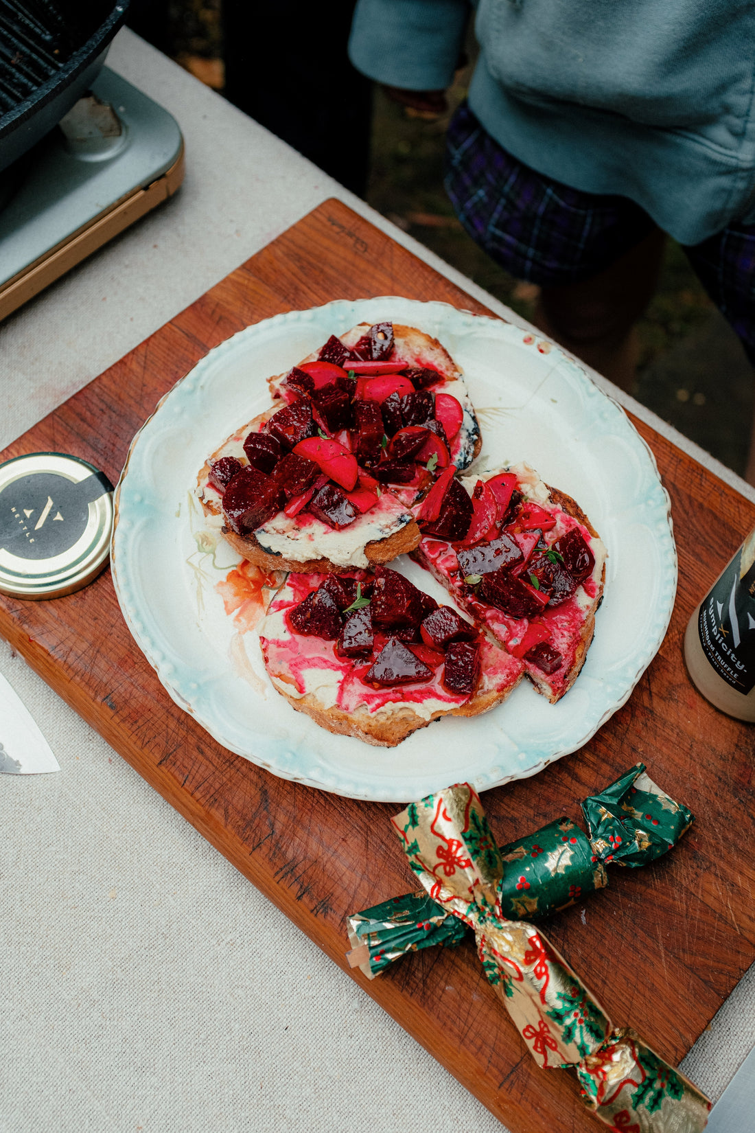 Pickled Beetroot on Toast